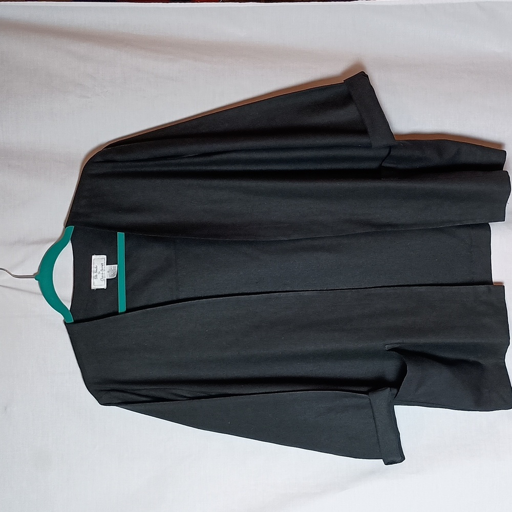 Oversized Black Silk Blazer